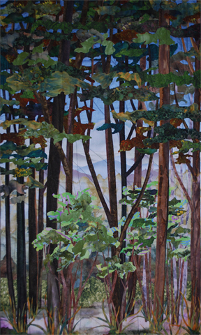Image of quilt titled “Summer at Lake Cushman" by Melodie Bankers